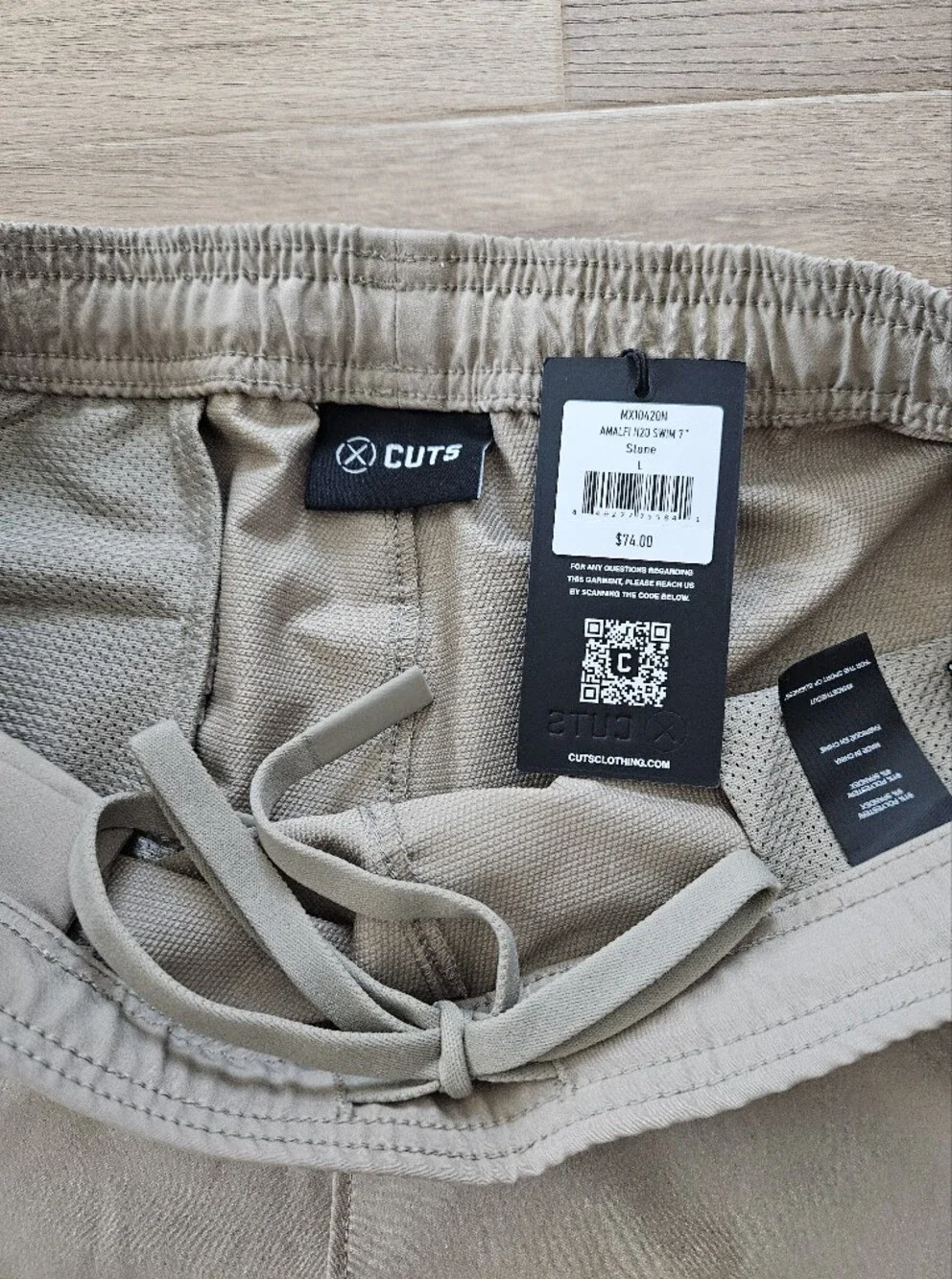 Cuts Amalfi Stone Swim Shorts Size L